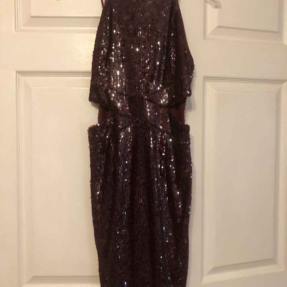 Sparkly dress with slits